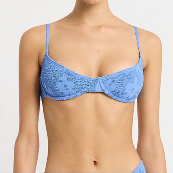 Brand new bond eye bikini top cornflower floral blue - Picture 5 of 10